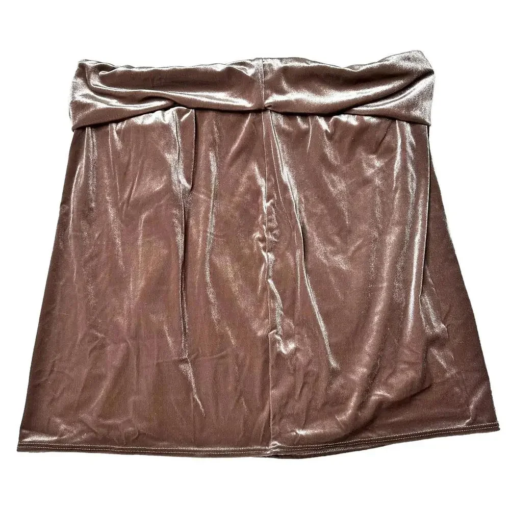 NWT Skims Swim Velvet Sarong Mini Skirt Cover Up Umber Women’s 3X